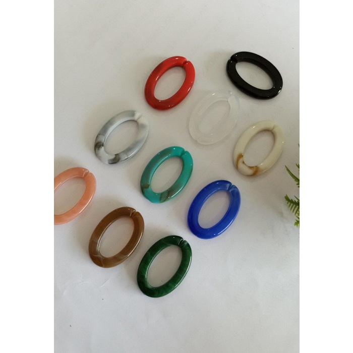 

*#*#*#] YZJI30 RANTAI AKRILIK OVAL 30*20MM COLOUR