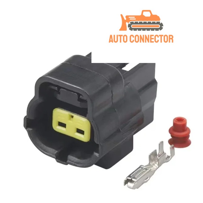 Soket Konektor Male Solenoid Valve Excavator Kobelco