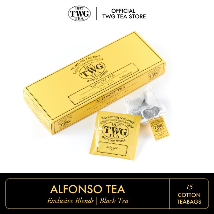 

TWG Tea Alfonso Tea, Cotton Teabag