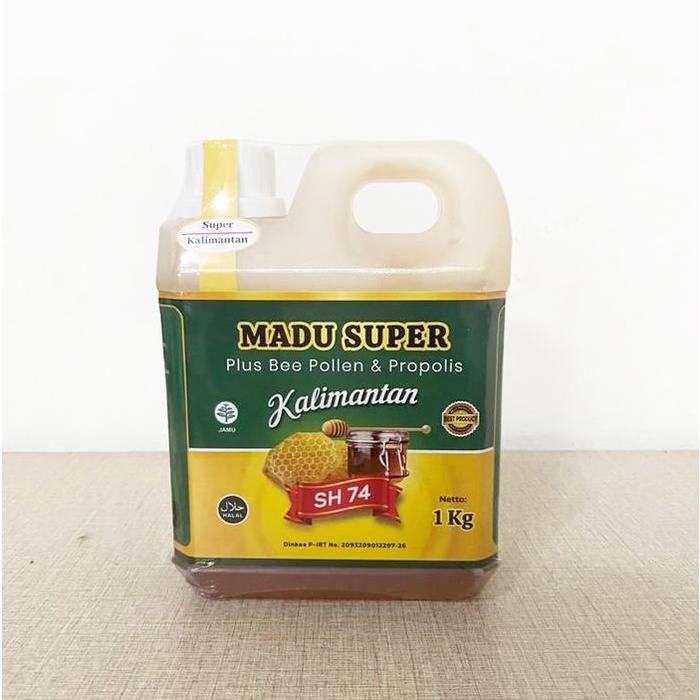 

MADU SUPER KALIMANTAN 1 KG PLUS BEE POLLEN Honey