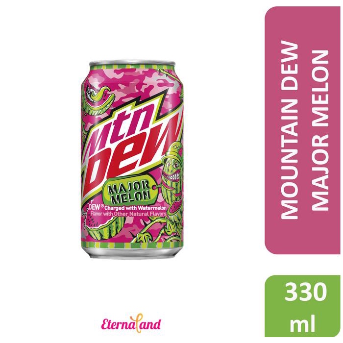 

Mountain Dew soft drink can - minuman soda impor mtn dew