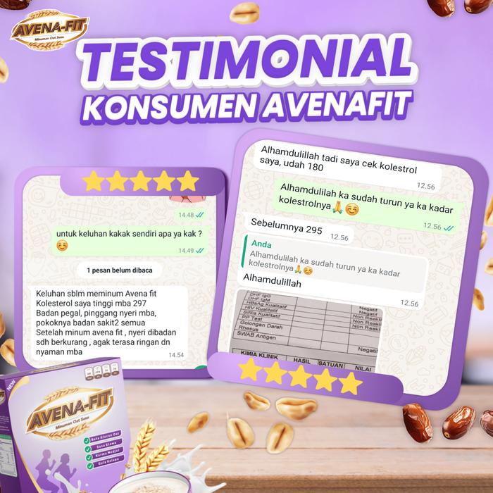 

AVENAFIT Minuman Oat Susu untuk Jaga Kadar Kolesterol & Pengganti Sarapan [1 Box] Oatmeal Tinggi