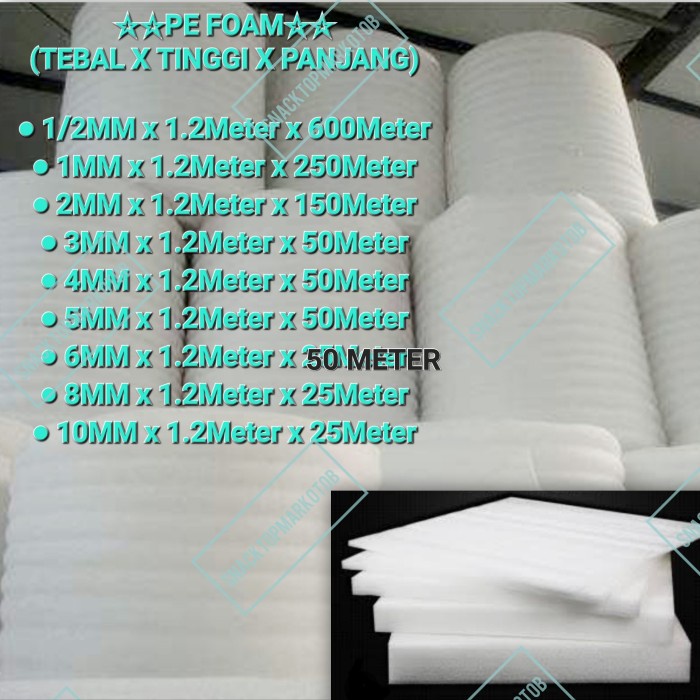 PE FOAM / PE FOAM SHEET / BUSA PEMBUNGKUS 1 ROLL FULL ALL VARIANT