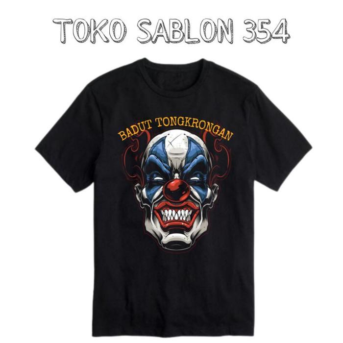 KOMPLIT kaos JOKER logo BADUT TONGKRONGAN illustration tee vintage badut evil BEST SELLER pakaian