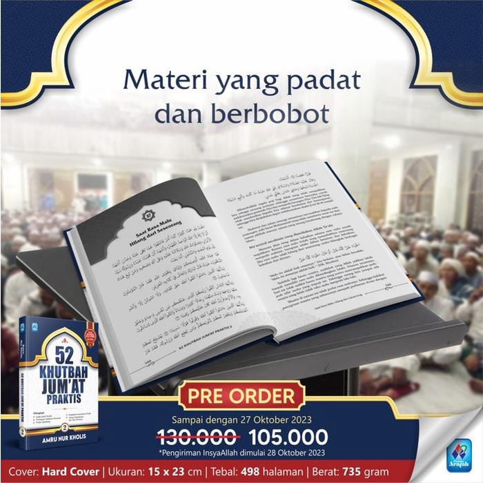 

Ready Stock 52 Khutbah JumAt Praktis - Seri 2 Dari Kumpulan Khutbah Jumat Praktis - Pustaka Arafah