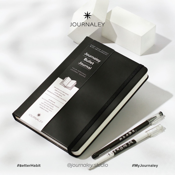 

Journaley Bullet Journal Notebook Planner A5 150 gsm Onyx Night TERLARIS/TERMURAH/TERPOPULER