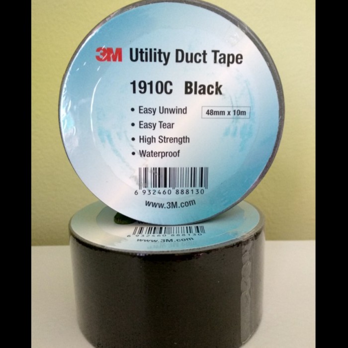 

3M 1910C Duct Tape Black 48 mm x 10 meter
