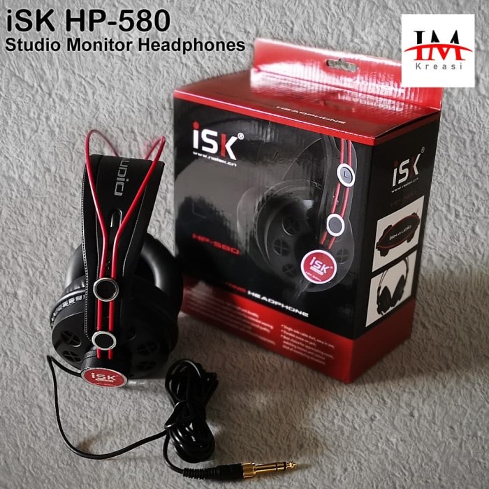 Headphones Studio Monitoring ISK HP 580 - HP580 - Headphone Se Open