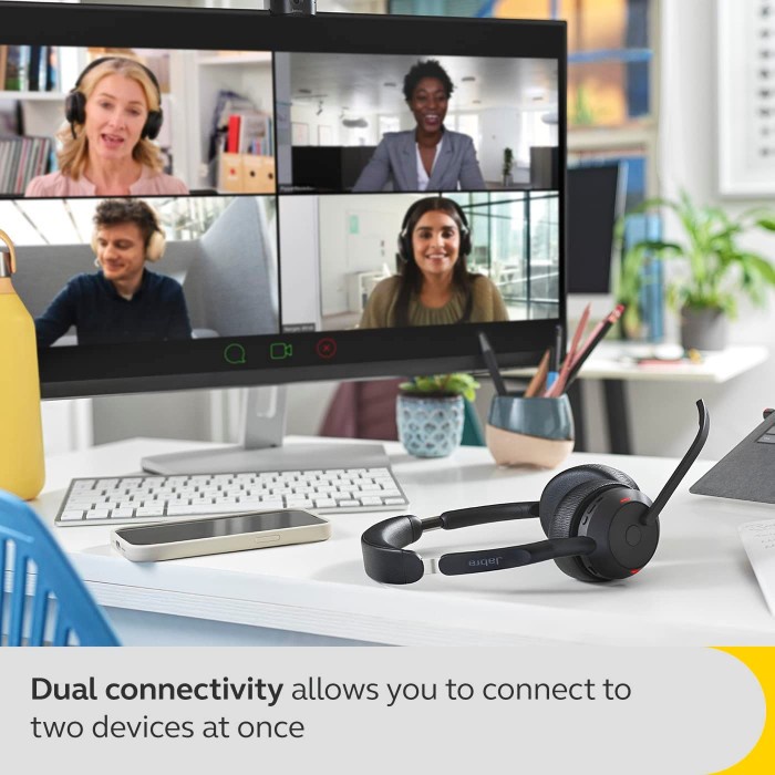 Ja Evolve2 55 Stereo Bluetooth Connectivity with ANC Headphone