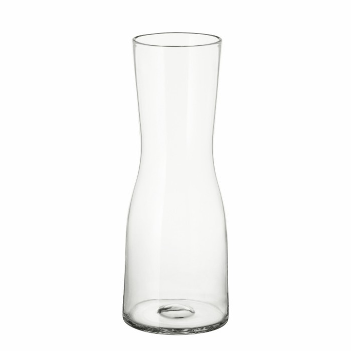 GD Vas Bunga Kaca Bening Cantik Modern Tinggi 30cm