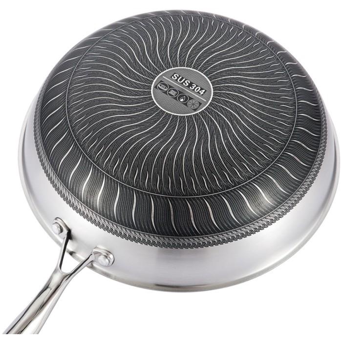 OXONE HoneyComb Wajan Wok Pan Anti Lengket Stainless Steel