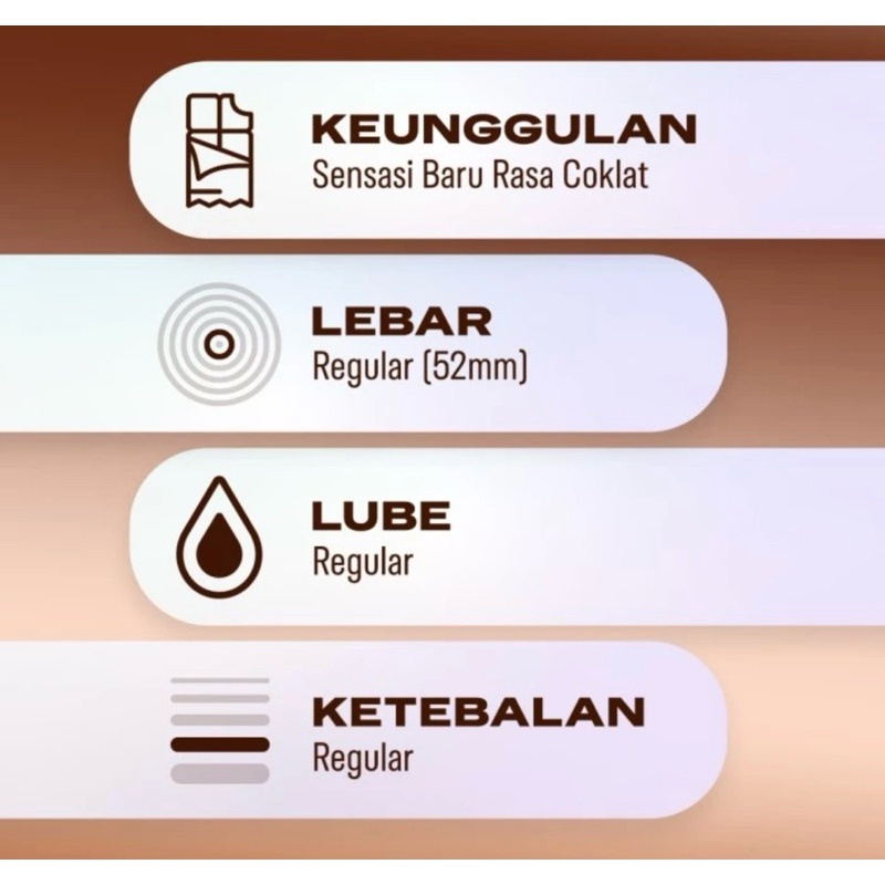 Durex naughty coklat 3 pcs ( kondom rasa coklat )