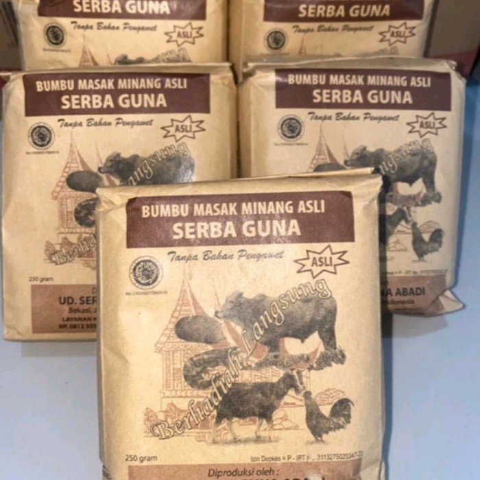 

TERLENGKAP Bumbu Masak Minang Asli SERBA GUNA 250 Gram