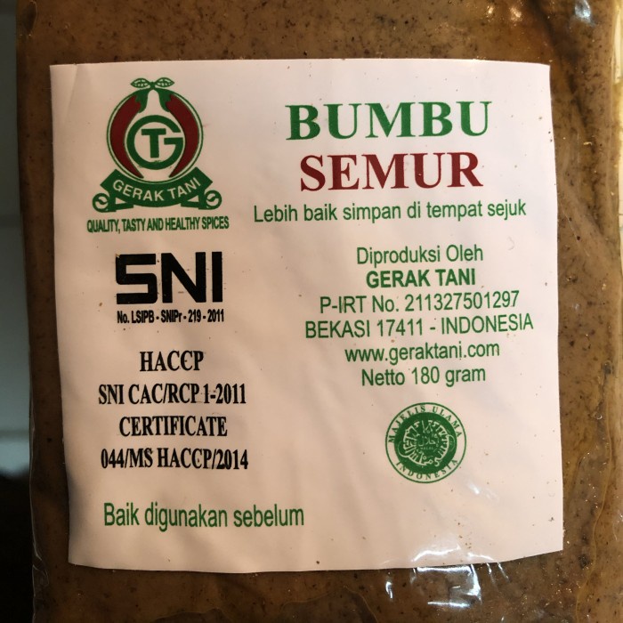 

TERPERCAYA Bumbu Gerak Tani Semur 180gram