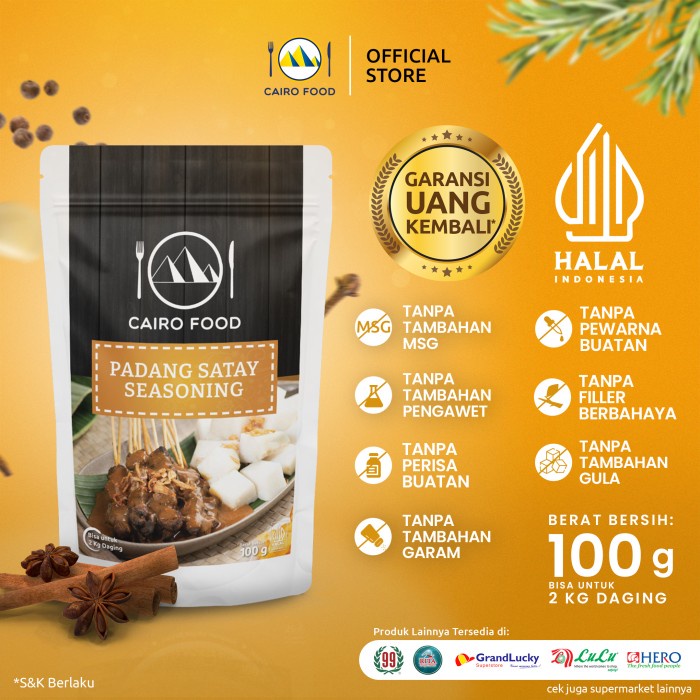 

TERBAIK Bumbu Sate Padang Cairo Food - 100 gram