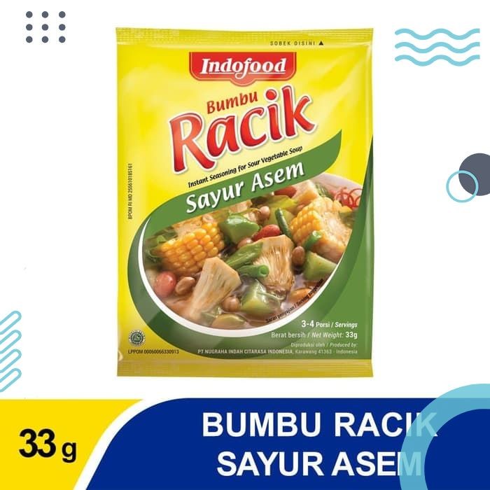 

PRODUK TERBATAS Bumbu Racik Sayur Asem Per Renceng isi 10 Sachet
