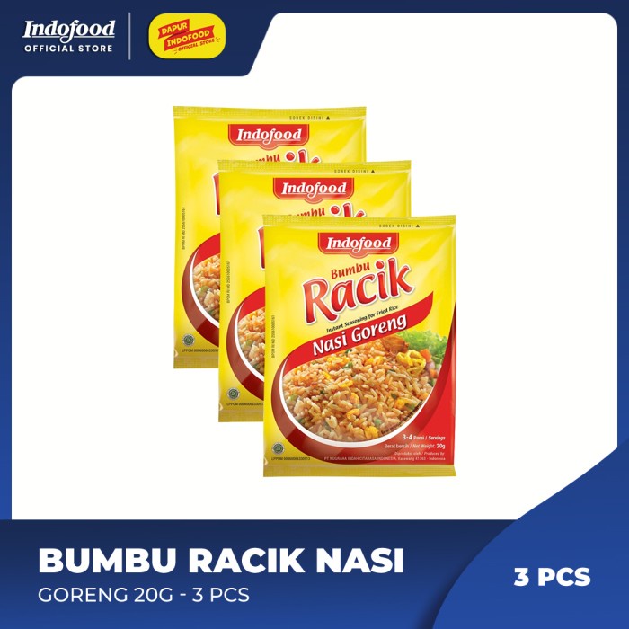 

BERKUALITAS Bumbu Racik Nasi Goreng 20g - 3 pcs
