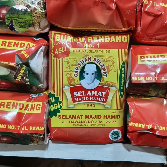

PROMO SPECIAL Bumbu pemasak rendang slamat padang asli 250gram