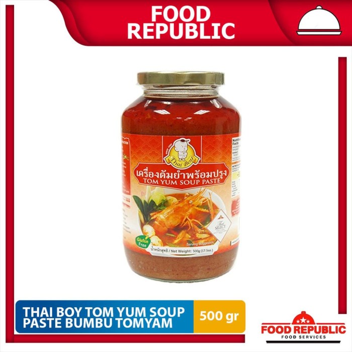 

TERBAIK BUMBU TOMYAM - TOMYUM PASTE THAI BOY 500 GR HALAL SAUS THAILAND ENAK