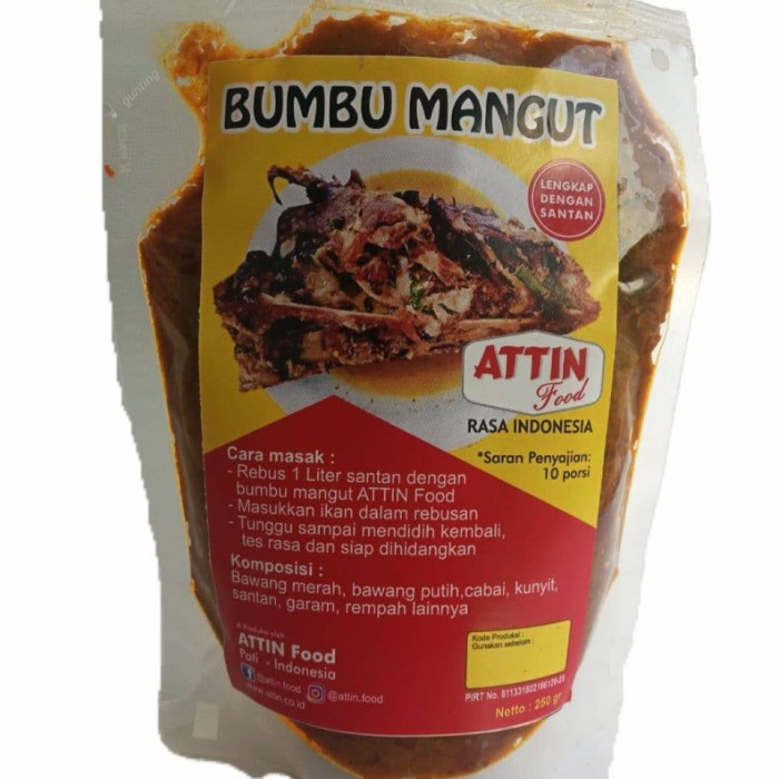 

TERBATAS Bumbu Mangut by Attin Food 250 gr