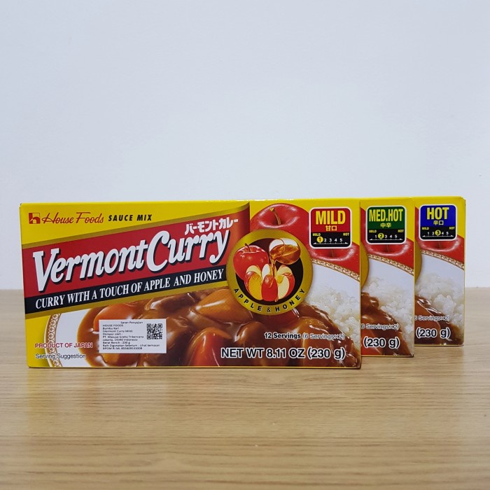 

TERUJI Vermont curry 230gr- bumbu kari Jepang