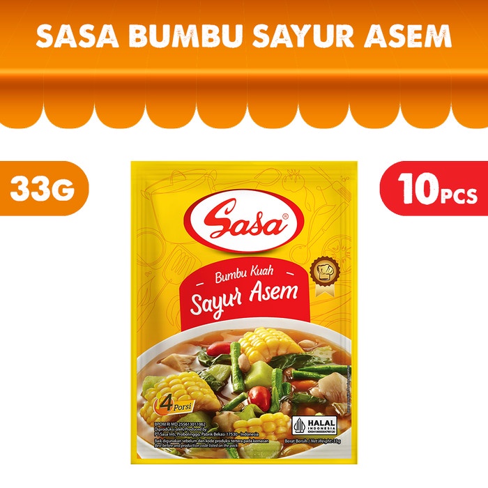 

MURAH SASA Bumbu Sayur Asem 33gr - 10 Pcs