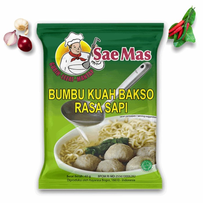 

FREE ONGKIR Saemas Bumbu Kuah Bakso Rasa Sapi 65gr