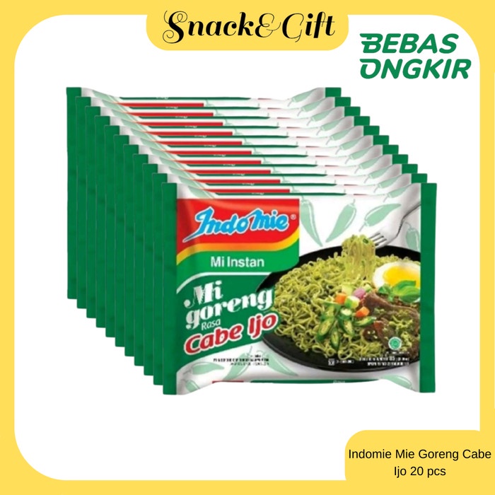 

Wdo - Indomie Goreng Cabe Ijo 20 Pcs