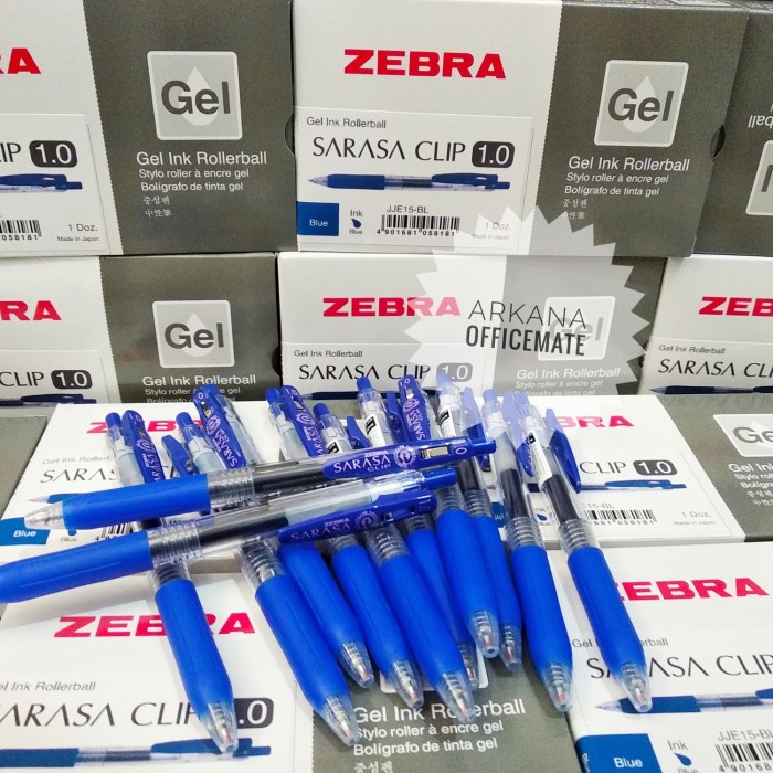 

Pulpen Gel Sarasa CLIP 1.0 MM Biru By Zebra