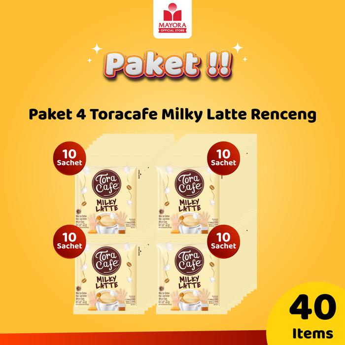

PAKET 4 - TORACAFE MILKY LATTE RENCENG BEST SELLER