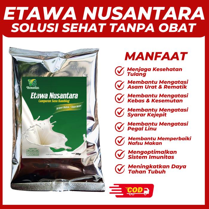 

SUSU KAMBING ETAWA BUBUK NUSANTARA 1KG PLUS KELOR MILK DAIRY TERMURAH