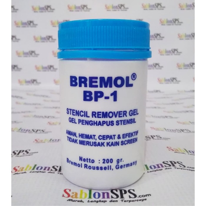 

JTTOP" PENGHAPUS OBAT AFDRUK SABLON BREMOL BP- 1 200GR (REMOVER GEL)