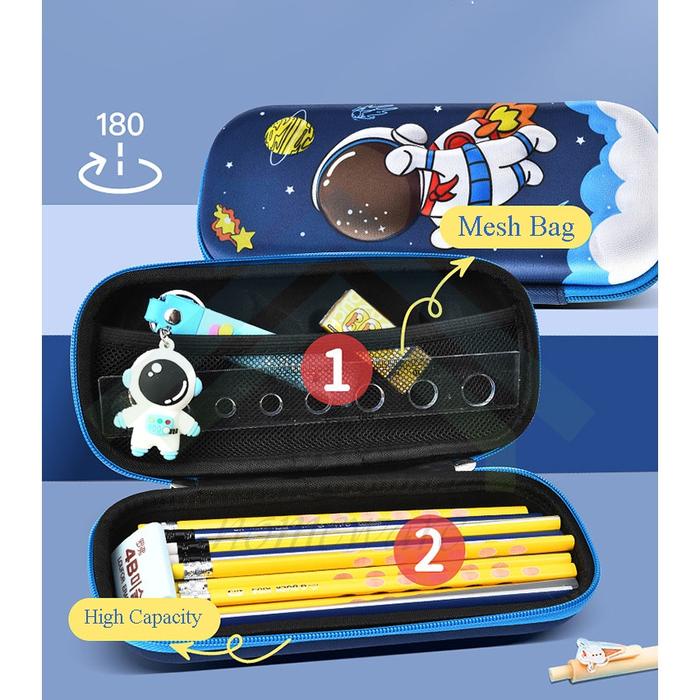 

JTTOP" TEMPAT PENSIL ANAK 3D / KOTAK PENSIL 3D