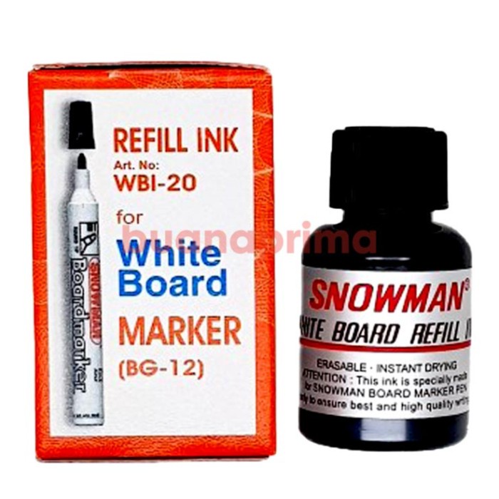 

JTTOP" TINTA SPIDOL WHITEBOARD SNOWMAN BISA DIHAPUS ISI ULANG REFILL SPIDOL PAPAN TULIS, ATK