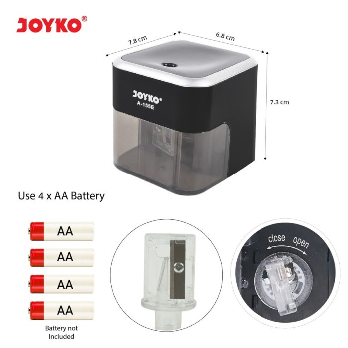 

JTTOP" JOYKO A-155E SERUTAN ELEKTRIK / RAUTAN PENSIL ELECTRIC SHARPENER A155E