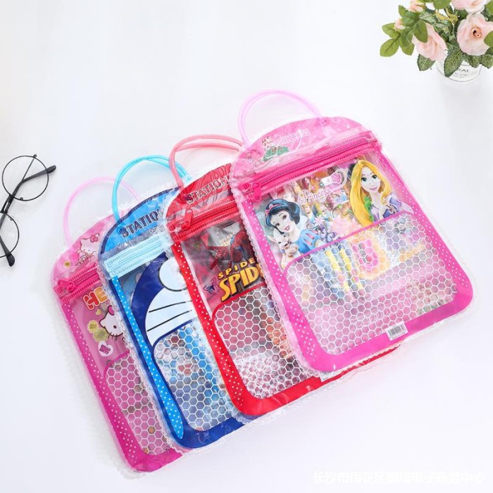 

JTTOP" GTT STATIONERY SET 6 IN 1 FREE BAG ALAT TULIS ANAK SEKOLAH BUKU PULPEN