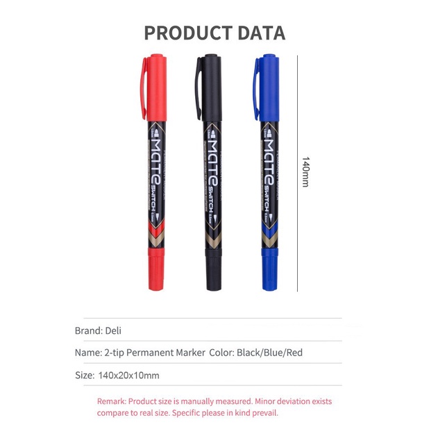 

JTTOP" SPIDOL PERMANEN DUAL TIP PERMANENT MARKER 2 UKURAN