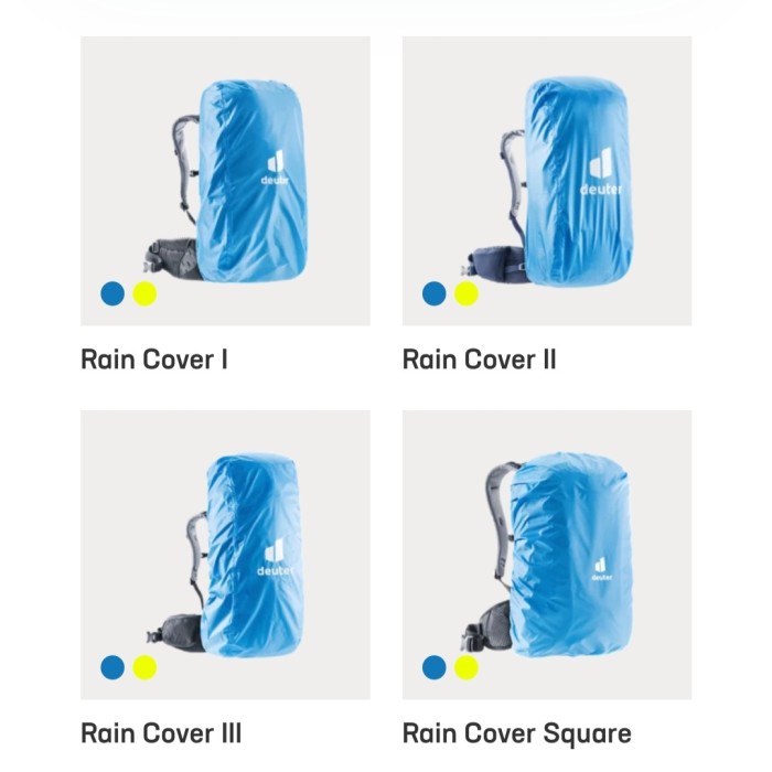DEUTER RAINCOVER 1 2 3 RAIN COVER BAG COVERBAG SARUNG TAS ORIGINAL