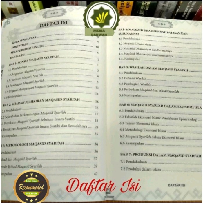 

SALE !!! BUKU MAQASID SYARIAH DALAM EKONOMI ISLAM MAQASHID SYARI AH MAQOSHID READYY