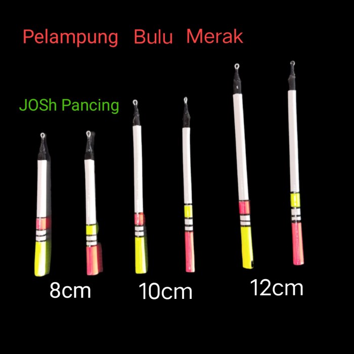 Pelampung bulu merak 8 10 12 cm kumbul pancing galatama kualitas TOP