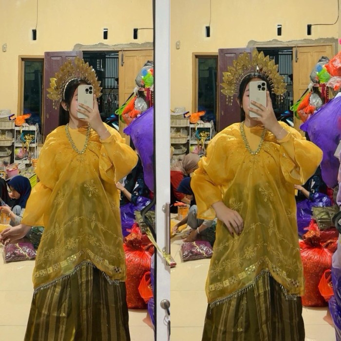 EKSLUSIF BAJU BODO LAKBU MODERN ORGANZA SULTAN SULAM BORDIR LAGOSI ADAT BUGIS MAKASSAR PESTA