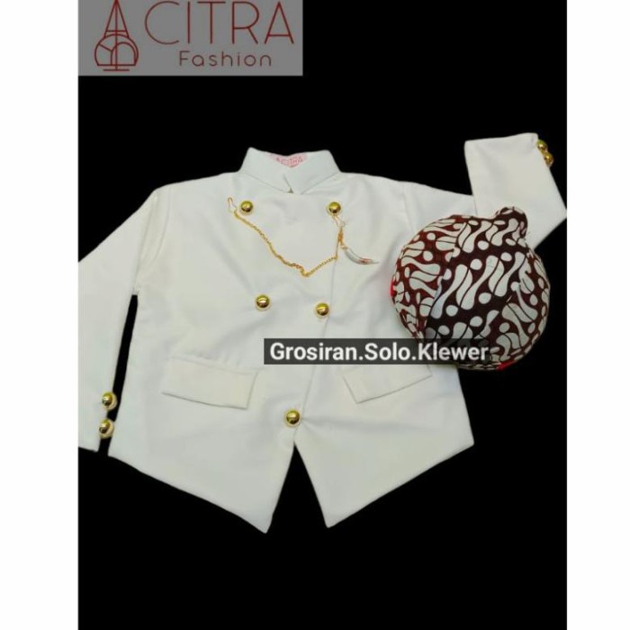 PROMO Premium Paket 2 In 1 Beskap Anak / Beskap Anak Premium / Baju Adat Anak / Baju Adat / Baju