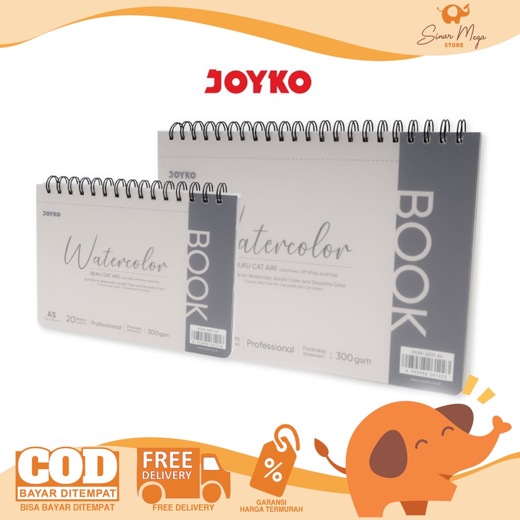

Harga Miring Joyko Watercolor Book / Buku Lukis Cat Air Wlbk-2600 300Gsm Isi 20 Lembar