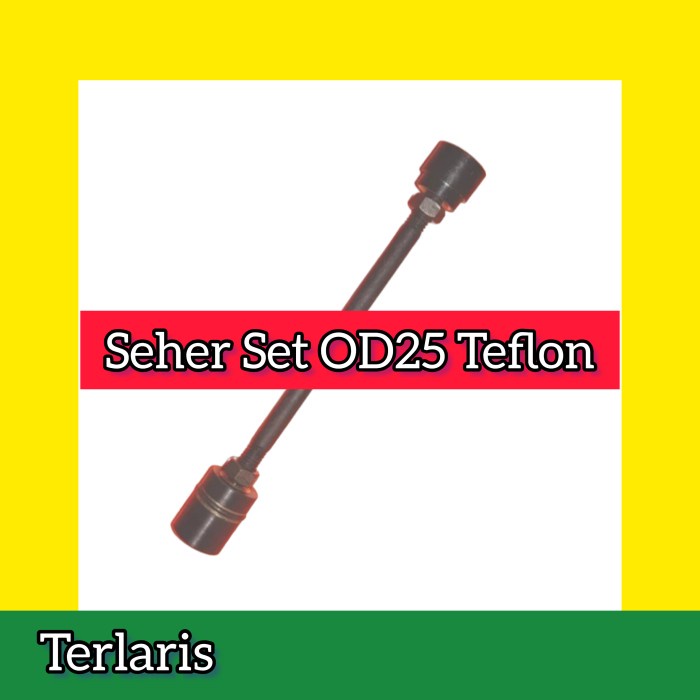 TERLARIS SEHER SET OD25 / SEHER TEFLON PUTIH , RUMAH KLEP TEFLON