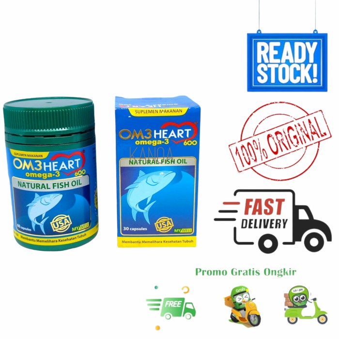 minyak ikan omeheart om3heart omega 3 fish oil halal