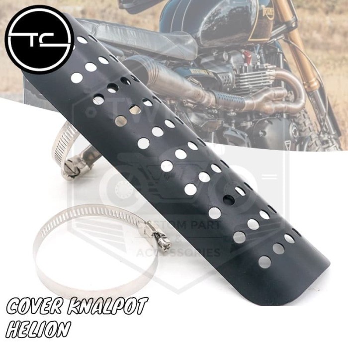 Cover Shield Pelindung Knalpot Helion Motor W175 XSR 155 Benelli