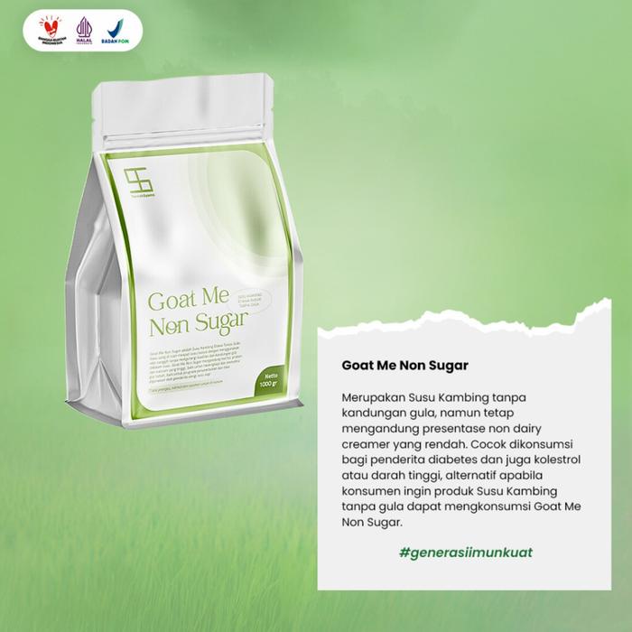 

terbaru !!! ternak syams susu kambing etawa bubuk tanpa gula goat milk non sugar 1kg susukambing