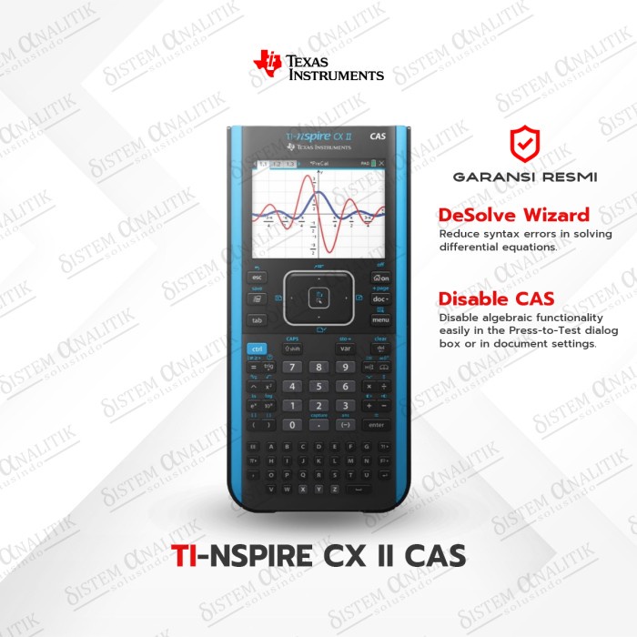 

Texas Instruments TI-Nspire CX CAS II Graphing Calculator TERLARIS/TERMURAH/TERPOPULER