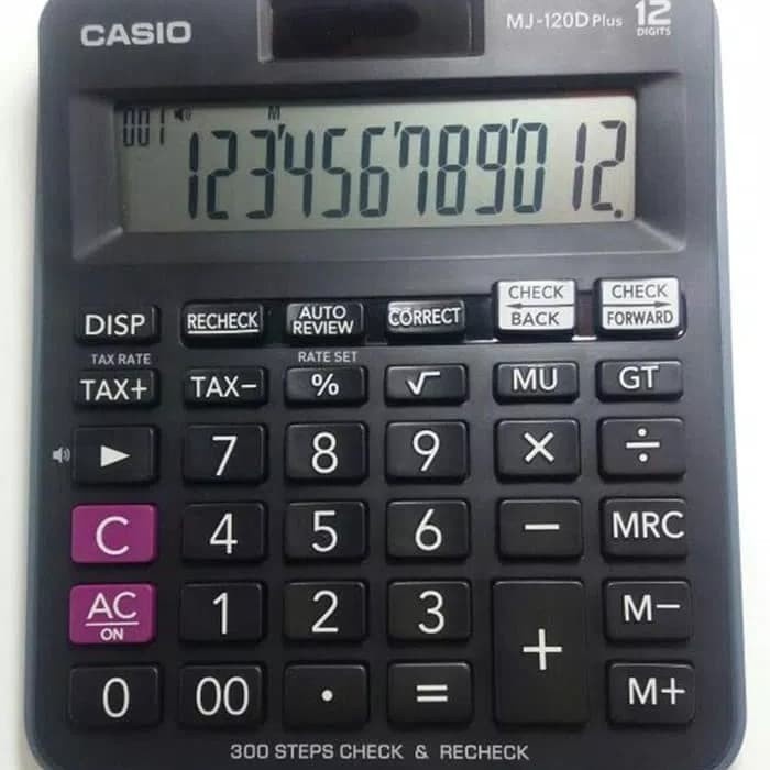 

CASIO MJ-120D CHECK & CORRECT KALKULATOR TERLARIS/TERMURAH/TERPOPULER