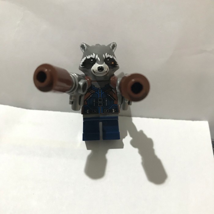 Lego Minifigures Rocket Raccoon Dark Blue Outfit Sh384 76079 76102